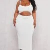 Plus White Textured Cut Out Midi Dress -Women Clothing Shop a89a94326bba9d492740d0f9623bc025eb0f3b8d cnd4970 1