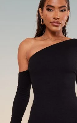 Black Rib Asymmetric Shoulder Bodycon Dress 12 Black Rib Asymmetric Shoulder Bodycon Dress -Women Clothing Shop abe1fa15a272c957601ffb3f9bf6361a929a6d1c cnc2532 5