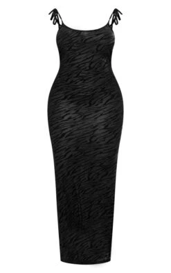 Shape Black Devore Tie Detail Maxi Dress -Women Clothing Shop ade6b379d7d7c57b01d82868781291341233ee75 cne0467 5