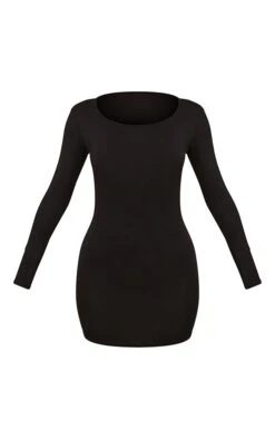 Petite Black Long Sleeve Jersey Mini Dress -Women Clothing Shop b3284decec54c171ab0534e81de8f1a974575137 cme1638 6