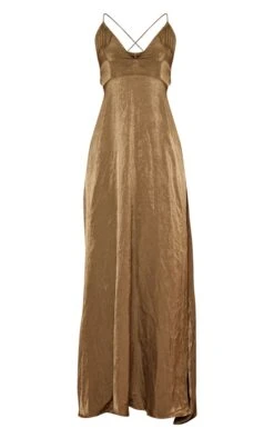 Beccie Khaki Extreme Split Strappy Back Maxi Dress -Women Clothing Shop b7a8b3ab259f0dd021ccae290a7085322ebc68d0 clq8024 5