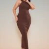 Plus Chocolate Brown Knitted Back Plunge Racer Maxi Dress -Women Clothing Shop b8b9aa9198bc6a4ac03a6e8077e6958f1e7fabe5 cnc2794 1