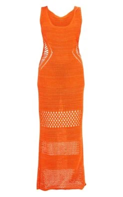 Petite Orange Crochet Plunged Maxi Dress -Women Clothing Shop bc658454827d3e48ae3485f32aa99232b1ca0e2e cms7905 6