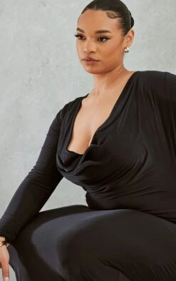 Plus Black Extreme Cowl Neck Maxi Dress -Women Clothing Shop bfc859c40830cd4d432c9deb597918a19e616749 cnd5026 4