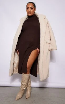 Plus Chocolate Roll Neck Side Split Midi Dress 9 Plus Chocolate Roll Neck Side Split Midi Dress -Women Clothing Shop c01a1d4fa2c64a80e5de87dc20a2974bfbd89df5 cmz2404 1