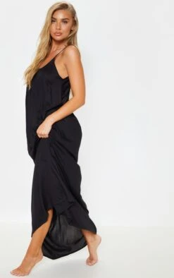 Black Low Back Oversized Maxi Beach Dress -Women Clothing Shop c5c5df407c97c0f37c6b11f38d0f808c5207e452 CMD5926 4