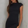 Black High Neck Ribbed Bodycon Dress -Women Clothing Shop c66cadfaa020fbe58b9c739705472d856c8e6cac clr9730 1