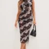 Monochrome Marble Print Mesh Sleeveless Midaxi Dress -Women Clothing Shop c722e77b4af3025997d9648c306c5f6b5f7f49c5 cnd0036 1