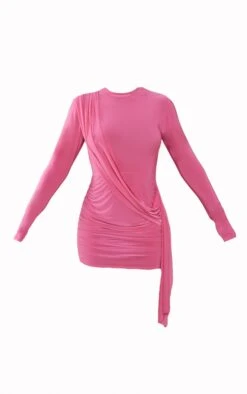 Hot Pink Slinky Drape Detail Shoulder Pad Bodycon Dress 11 Hot Pink Slinky Drape Detail Shoulder Pad Bodycon Dress -Women Clothing Shop cd51da42f09b2a27dac776f73de559f258bc9e0d cnc7754 5