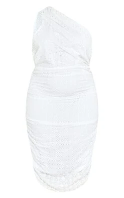 Plus White Broderie Anglaise Ruched Midi Dress -Women Clothing Shop ce9ca132ff181d89ae089b976d51f0c2af6c3600 cnd5052 5