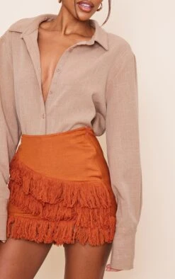 Rust Linen Look Tassel Front Mini Skirt 11 Rust Linen Look Tassel Front Mini Skirt -Women Clothing Shop cec9d00853f88b89caddd3f5bfca2230e0308b05 cnd1042 5