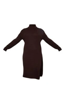 Plus Chocolate Roll Neck Side Split Midi Dress 11 Plus Chocolate Roll Neck Side Split Midi Dress -Women Clothing Shop d2578139181ea257149a127559f6c4279d6a34dc cmz2404 5