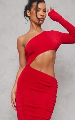 Red Acetate Slinky Cut Out One Shoulder Maxi Dress -Women Clothing Shop d28840f6ba6f2250766cc1084b7fdf5ea5b630a2 cnb5155 4