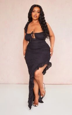 Plus Black Broderie Anglaise Frill Detail Midi Dress 8 Plus Black Broderie Anglaise Frill Detail Midi Dress -Women Clothing Shop d6aecbbc41ce03ab99fc6a6bc3dd2e9828f88eae cnd4858 3