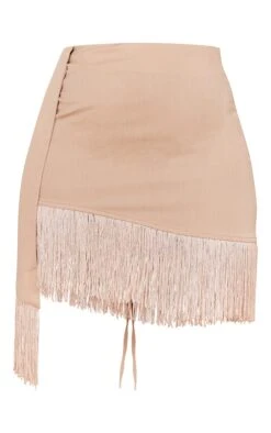 Sand Woven Fringe Hem Drape Front Mini Skirt -Women Clothing Shop d758c2e6c80fc9e807ab2b544bd1daebe7b789e3 cmw6277 6
