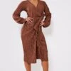 Chocolate Plisse Long Sleeve Wrap Midi Dress 2 Chocolate Plisse Long Sleeve Wrap Midi Dress -Women Clothing Shop de3216247f38ad151bdf9467bc3d24de8c91686c cnb3628 1