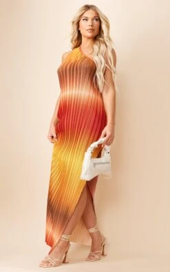 Brown Ombre Plisse One Shoulder Scoop Back Maxi Dress 9 Brown Ombre Plisse One Shoulder Scoop Back Maxi Dress -Women Clothing Shop df452ed514c9a6520cab00f38ddb4a9524eee889 cne2949 3