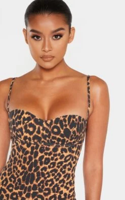Leopard Print Strappy Cup Detail Midi Dress -Women Clothing Shop e02afab52c8ffcd2987068a338b0d92c868a91e9 cmf0599 5