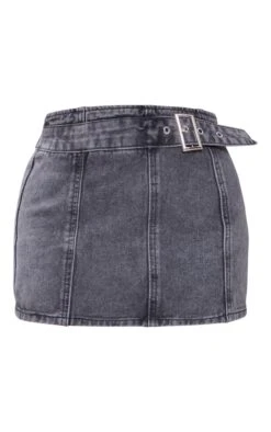 Petite Grey Acid Wash Denim Buckle Detail Mini Skirt -Women Clothing Shop e20eb2db4a84fb044e8cd05ab6755a028d41528a cnb9853 6