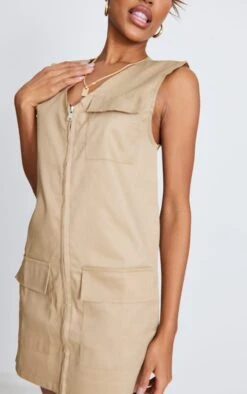 Camel Cargo Pocket Detail Sleeveless Dress 10 Camel Cargo Pocket Detail Sleeveless Dress -Women Clothing Shop ea5878c212216dd7da8a6612ba552ced5ec5fbcb cnd1297 4