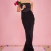 Black Acetate Slinky Contrast Bandeau Maxi Dress -Women Clothing Shop eb33785941ba8cd8006daee9cb246426f4c231c1 cnd9018 1