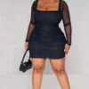 Plus Black Mesh Square Neck Ruched Bodycon Dress -Women Clothing Shop eed6b7a3acc0092d76fa7d0b5c7c89fc8a828859 cmb8297 1