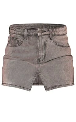 Washed Grey Split Front Denim Mini Skirt 12 Washed Grey Split Front Denim Mini Skirt -Women Clothing Shop f32423eb2cc830244eb7343c5416d1e1ff3e1c6c cnc6111 6