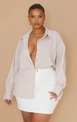 Plus White Disco Fit Denim Skirt -Women Clothing Shop f8228e93d7c8dbf9effcb8c9ddd0e2d1c3b1a0c6 cml2277 4