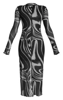 Monochrome Print Mesh High Neck Binding Maxi Dress 11 Monochrome Print Mesh High Neck Binding Maxi Dress -Women Clothing Shop f8bf19199d88aa5b9108642527da7285f1458978 cnc6644 5