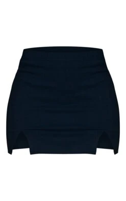 Black Stretch Woven Thigh Split Detail Mini Skirt -Women Clothing Shop f95d6257f3fe642b710636c06e98912e2aa9b26a cmw2510 6